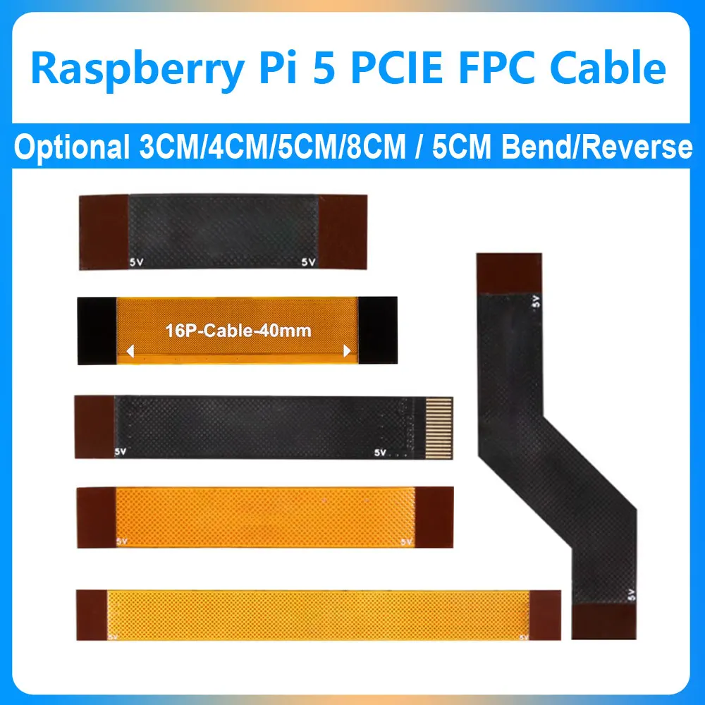 Raspberry Pi 5 PCIE FPC Cable Flexible With 90R differential matching ...