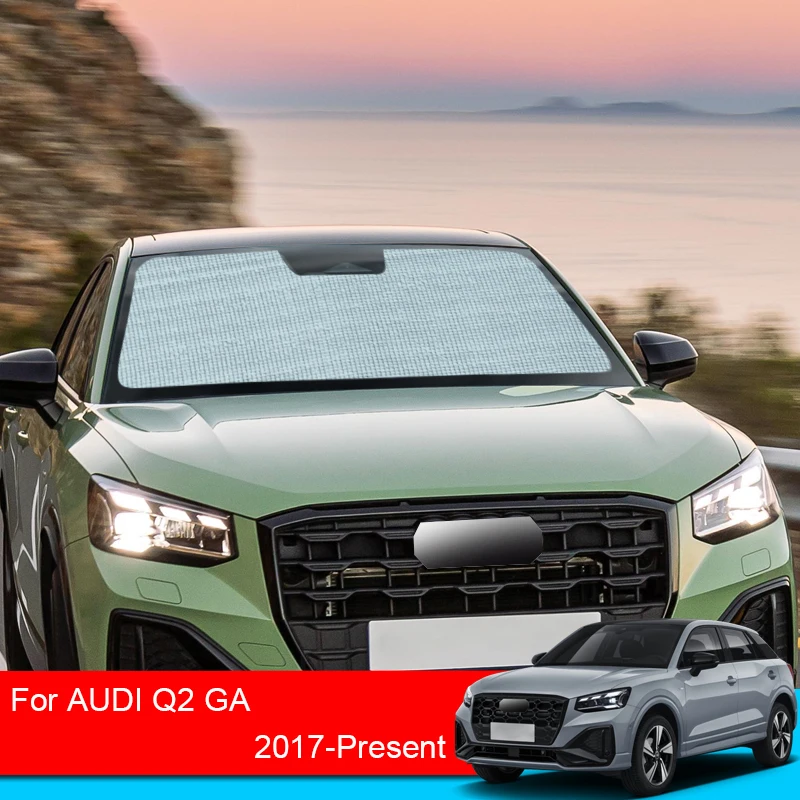 

For Audi Q2 GA 2017-2025 Car Sunshades UV Protection Cover Side Window Curtain Sun Shade Visor Windshield Mat Car Accessories