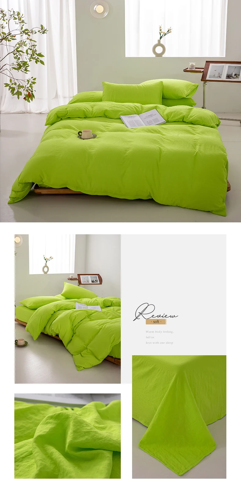 Japanese Minimalist Cotton Duvet Cover