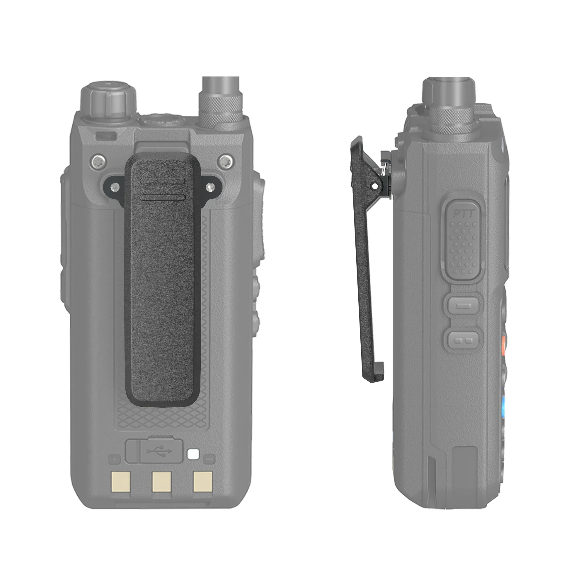Premium Belt Clip Set for Two-Way Radios - Durable Back Clamp Support for Walkie Talkie Accessories (1/5/10PCS)