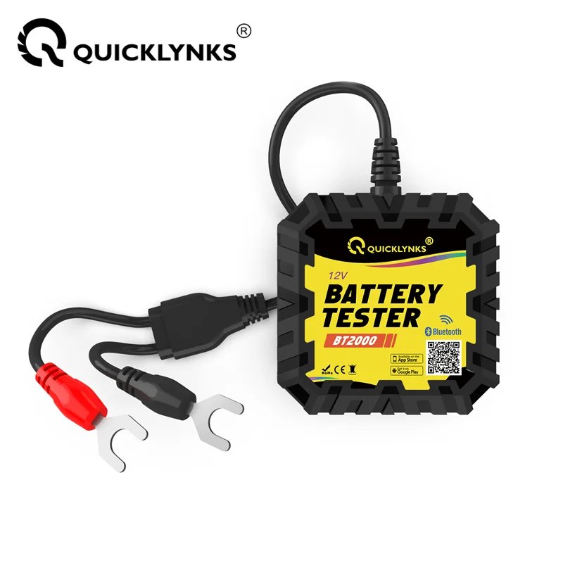 QUICKLYNKS BT2000 Bluetooth 4.0 12V Battery Monitor APP Car Battery