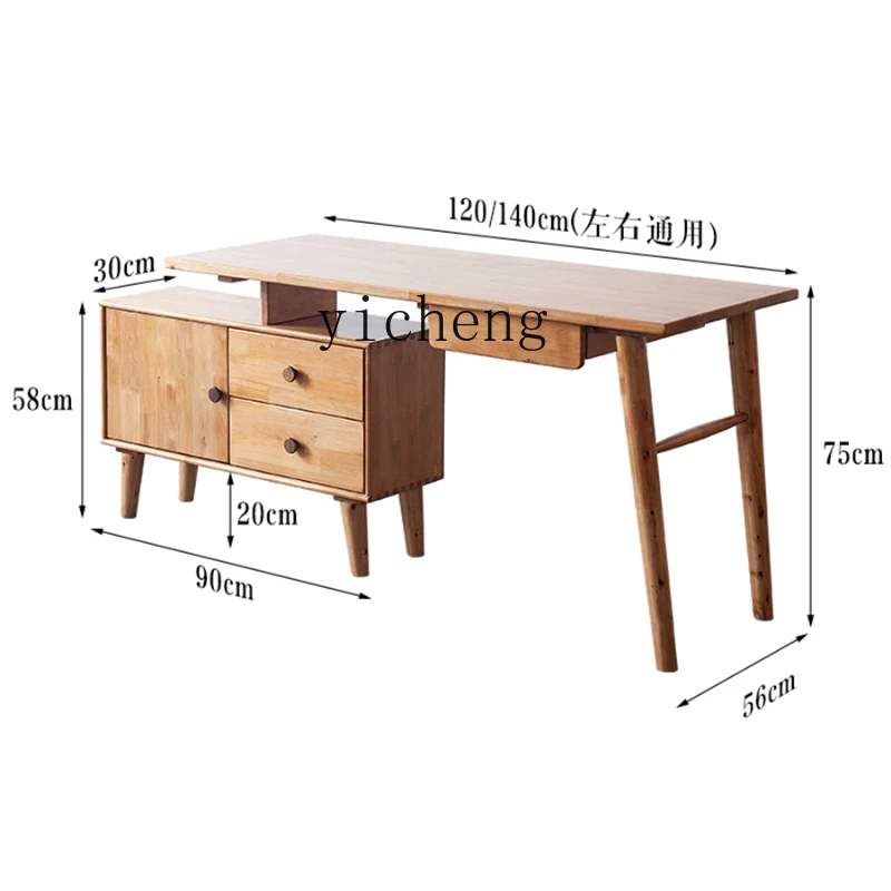 

Xl Nordic All Solid Wood Retractable Desk Corner Computer Desk Multifunctional Desk