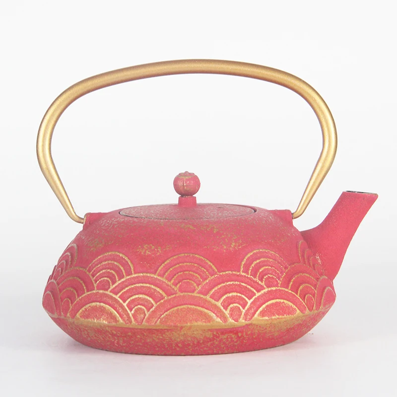 Color Cast Iron Teapot House Decoration Tray Living Room and Home Decorations Ornament Soft Decoration Space Design Ornaments