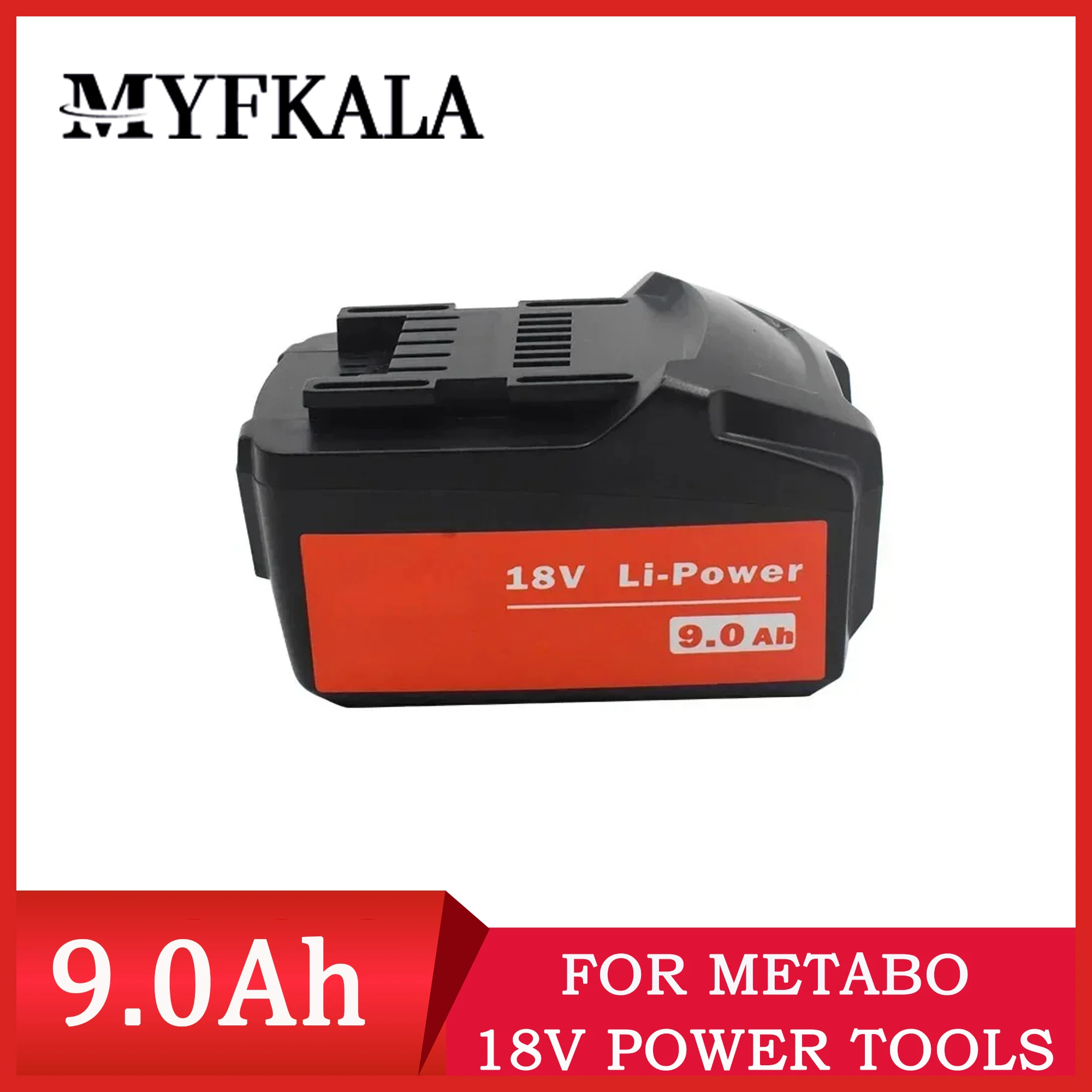 Per Metabo 18V 4.0-9.0Ah Batteria Utensili Elettrici Trapano Avvitatore Chiave Martello Smerigliatrice Per Batteria Metabo 18V Asc30 Asc55
