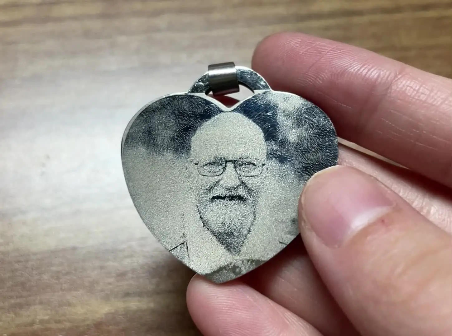 Palla di Neve a Forma di Cuore con Fiocchi a Cuore e Foto Personalizzata ️ - Transparent Gift