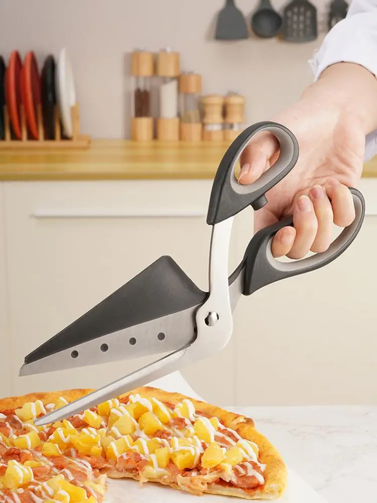 Kitchen Pizza Scissors Pizza Cutter Ultra Sharp Detachable Blade Pizza