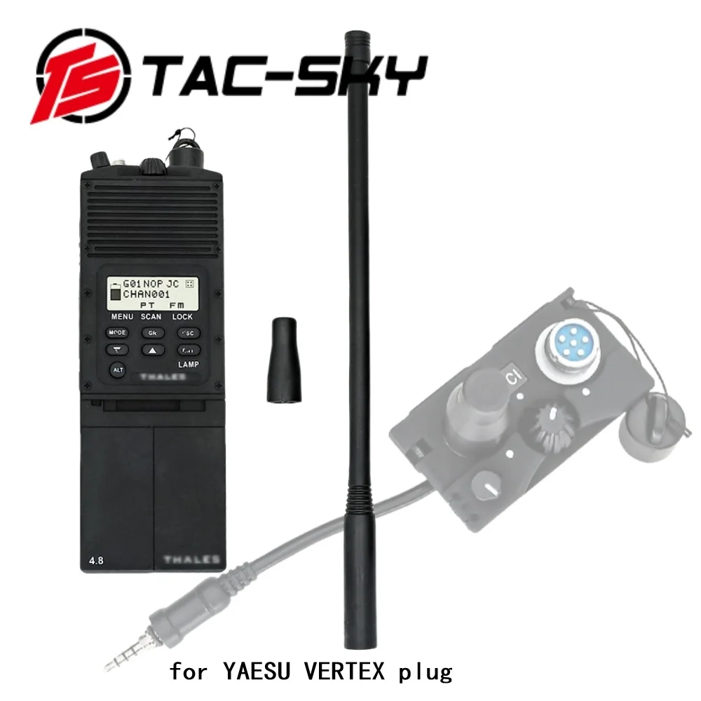 TS TAC-SKY 군용 전술 헤드셋 액세서리 PRC 148 YAESU VERTEX 플러그 워키토키용 가상 모델
