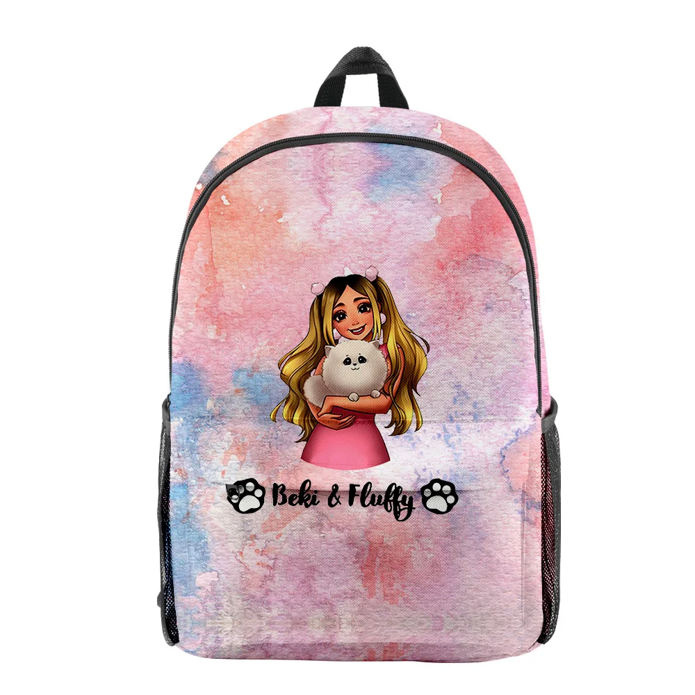 Classic Anime Beki Fluffy pupil Bookbag Notebook Backpacks 3D Print Oxford Waterproof Boys/Girls Travel Backpacks