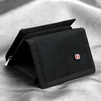 Rugged Cordura Mens Tri-Fold Wallet - Zippered Coin Pocket, Multifunctional compartments, Classic Style - Durable and Stylish 1