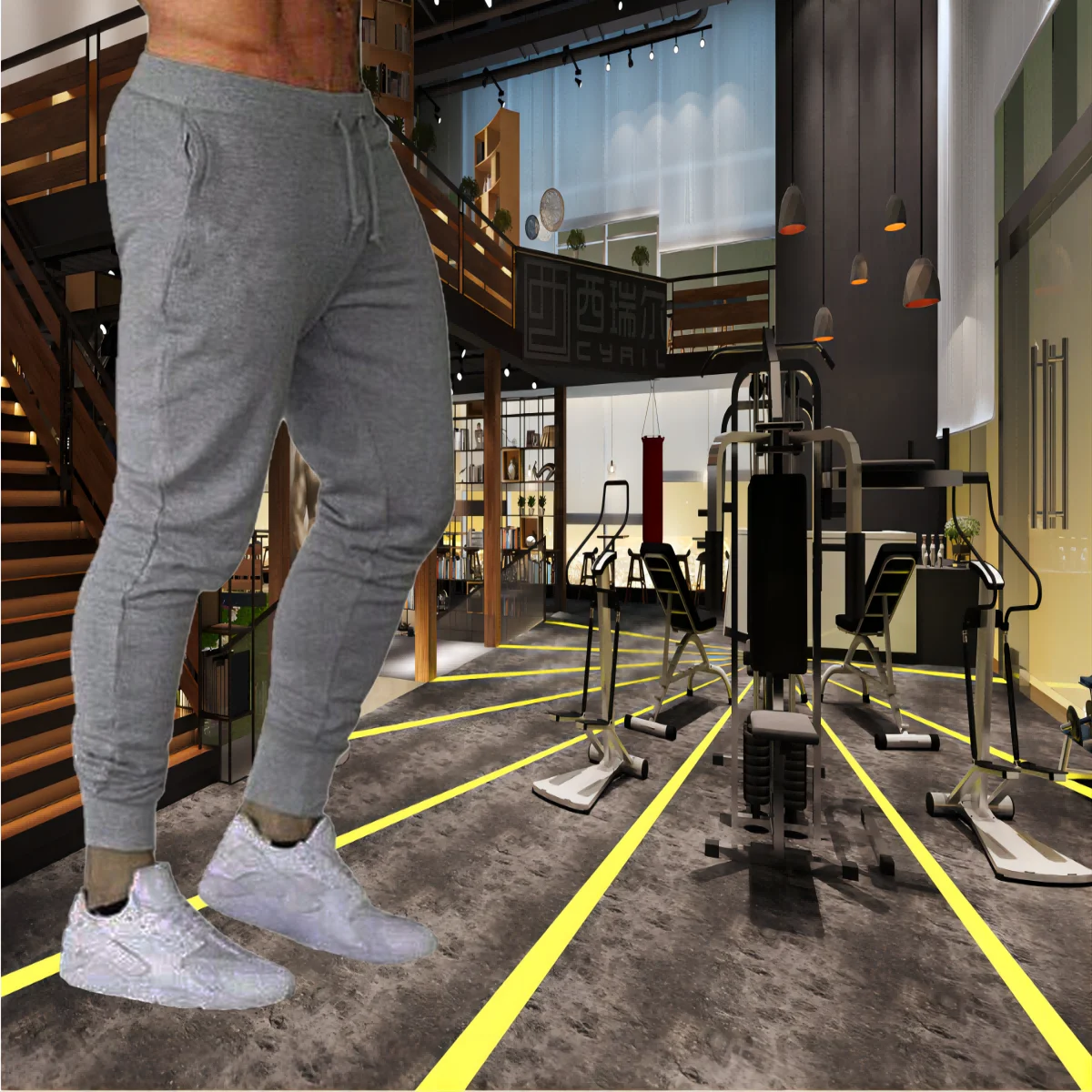Korean Summer Men's Sports Pants New Breathable Solid Color Comfortable Pants Fitness Yoga Jogging Sweatpants Streetwear S-XXXL