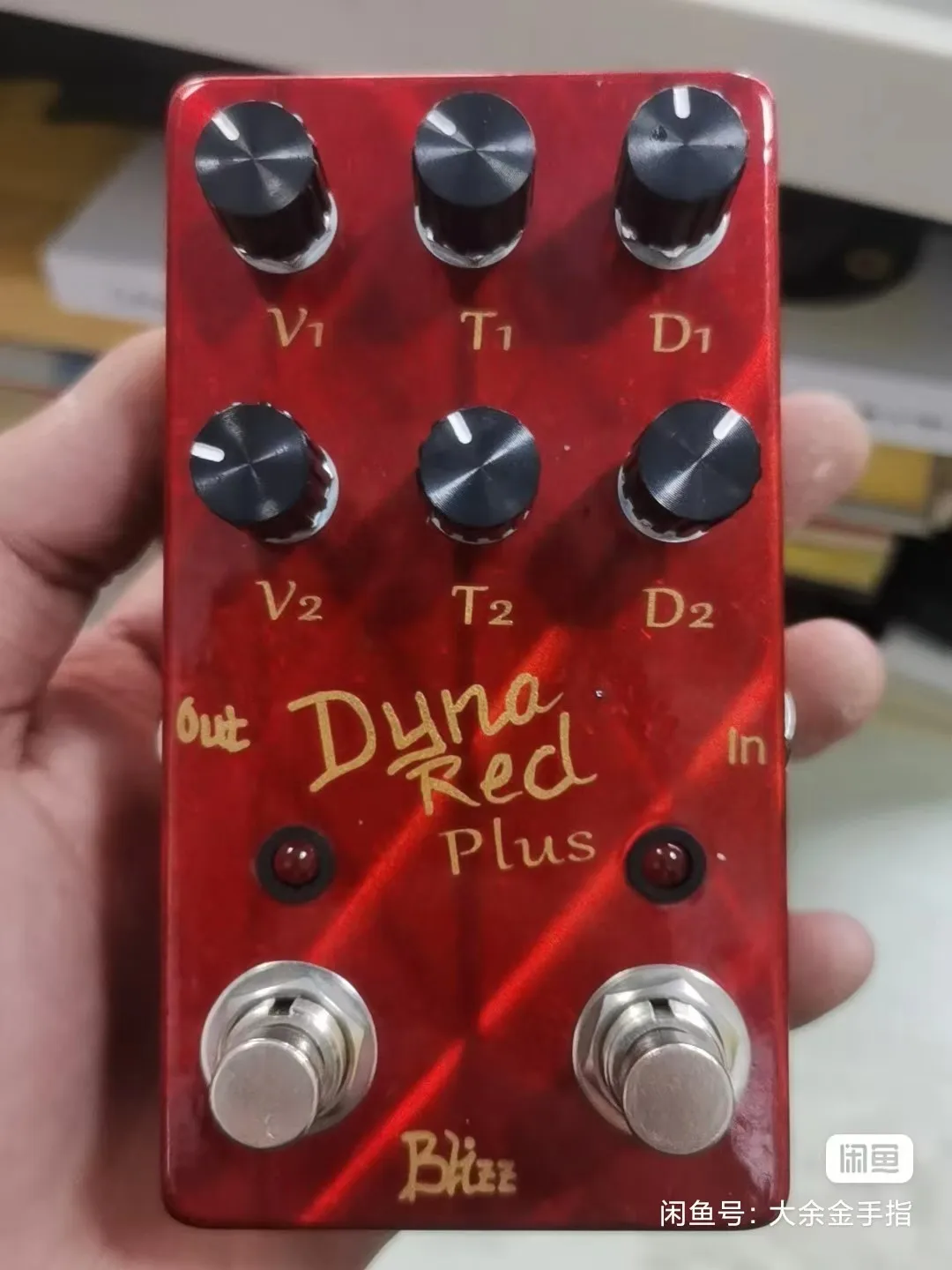

Mike Dyna Red Plus, Dynamic Red Distortion Single Block Effector Handmade Guitar Pedal