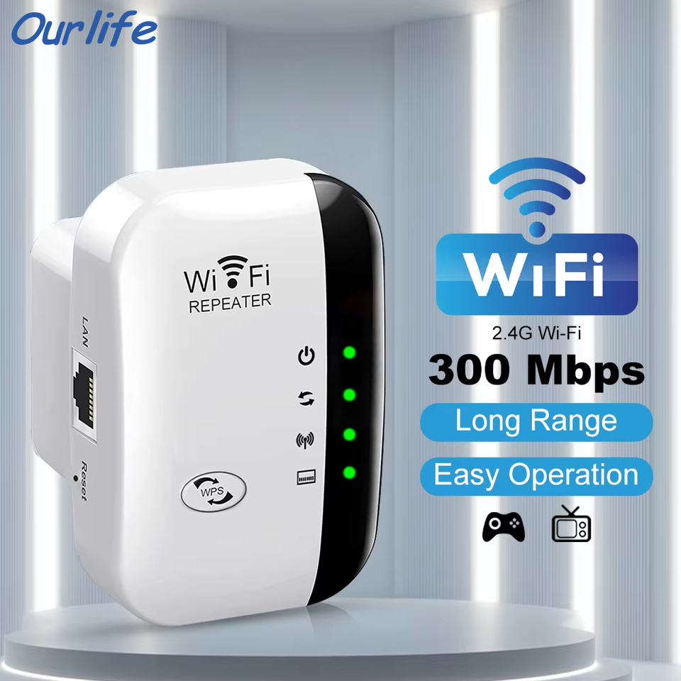 Ourlife 300Mbps Wireless WIFI Repeater Remote WiFi Extender Amplifier Booster Router 802.11N WiFi Booster Repetidor Amplifier