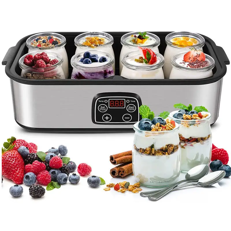 Digital Yogurt Making Machine Hot Sale High Quality 25 W Automatic Yogurt Maker Stainless Inox Housing BPA Free