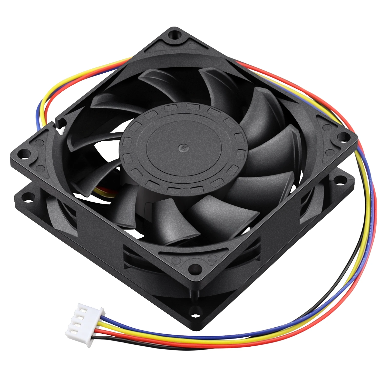 Gdstime 80 mm Caixa do Computador Ventilador de Refrigeração dc 12v sem Escova Dupla Rolamento de Esferas 8025 Ventilador de Reforço 80x25 mm 4pin Ventilador com Função Pwm Peças - Imagem 4