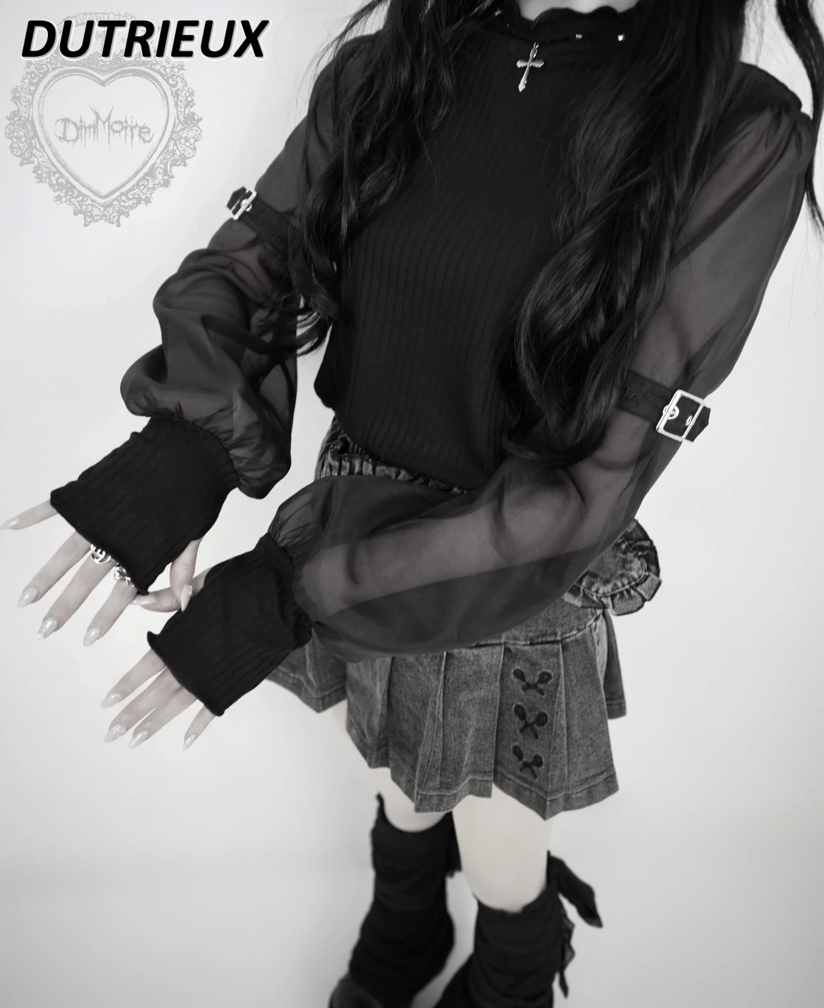 Japanese Harajuku Black Punk Lolita Mass Production Mine