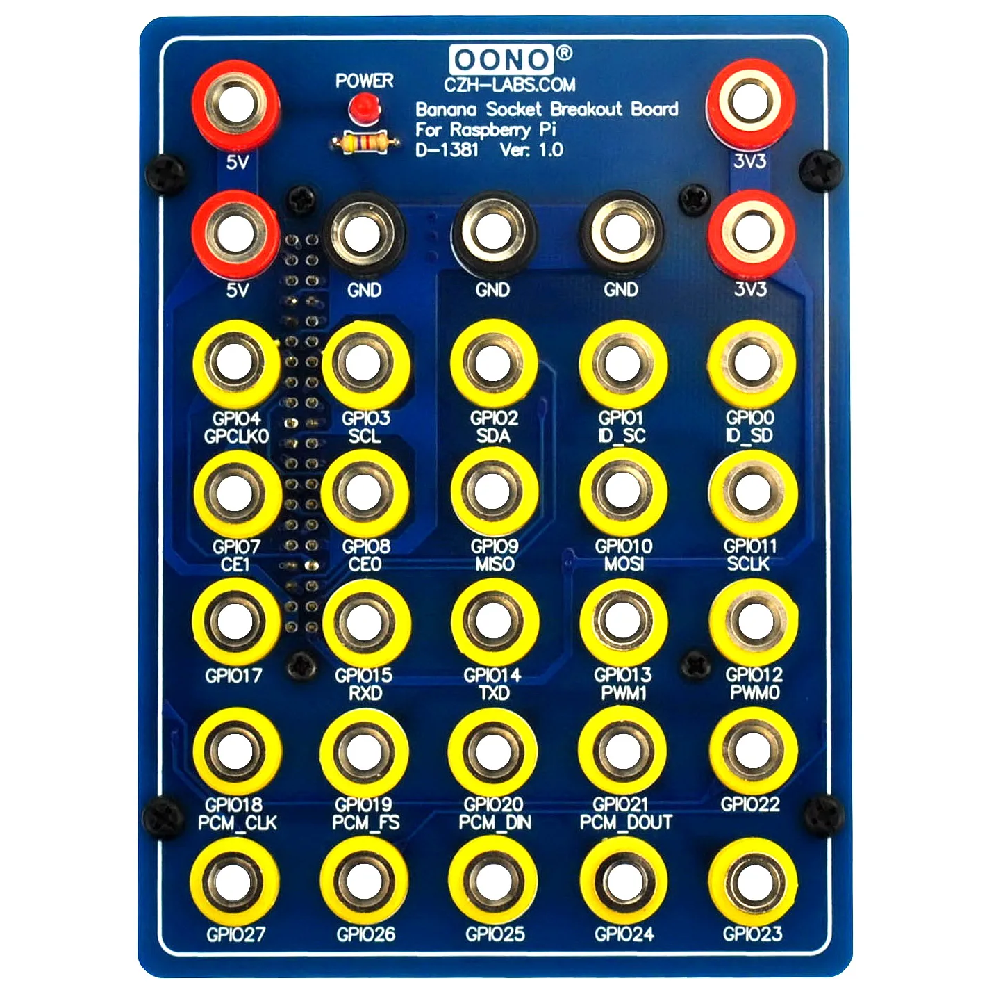 

Banana Socket GPIO Breakout Board for Raspberry Pi 1A+ 1B+ 2B 3B 3B+ 3A+ 4B