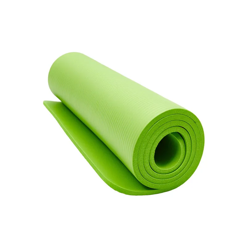 Fitness NBR Yoga Mat Horizontal Eidth 183*61*1CM Multifunctional Solid Color Exercise Mat Super Rebound Soft Non-slip Yoga