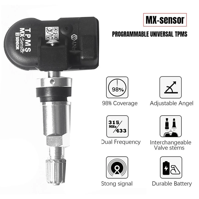 

16Pcs Programmable MX Sensor 315MHZ+433Mhz 2 In 1 Tire Pressure Sensor Monitor System Universal Editable TPMS Tool-AUTEL Parts