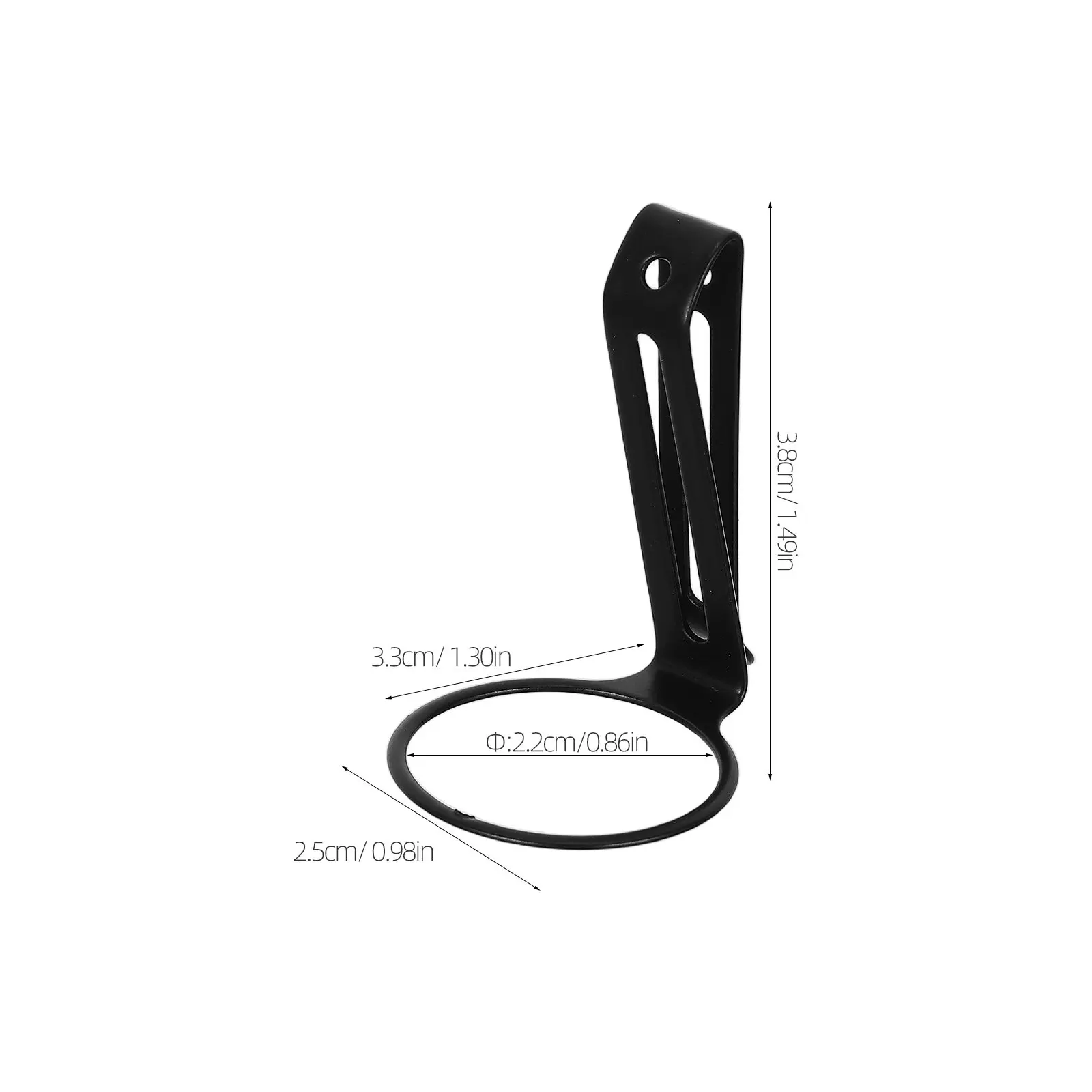 4Pcs 금속 손전등 벨트 클립 22Mm 내경 보안 허리띠 배낭 홀더 빠른 분리 휴대용 야외 캠핑 밤