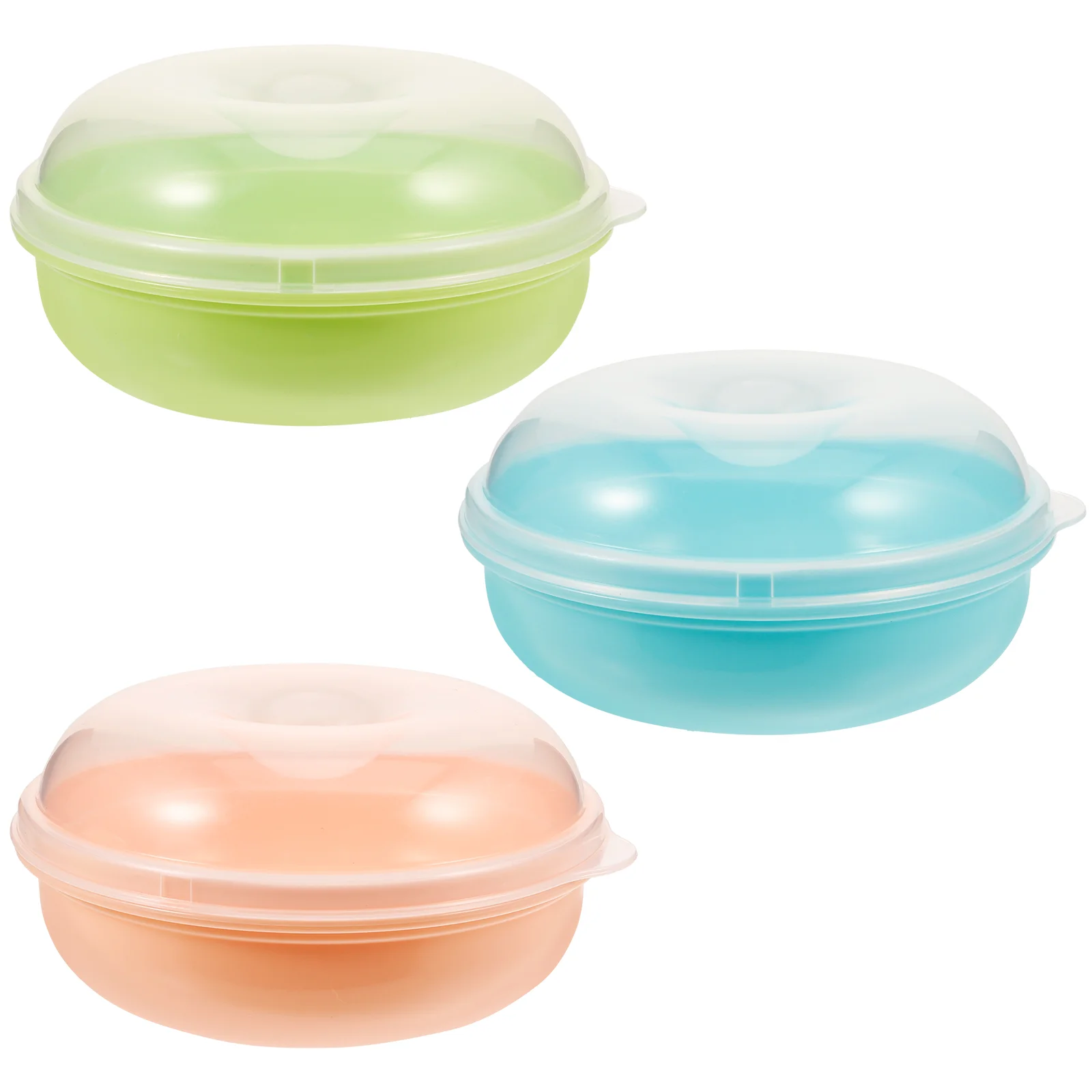 

Bagel Fresh Holder Container Donut Fresh Container Single Bread Storage Keeper Saver Airtight Reusable Donut Storage Take