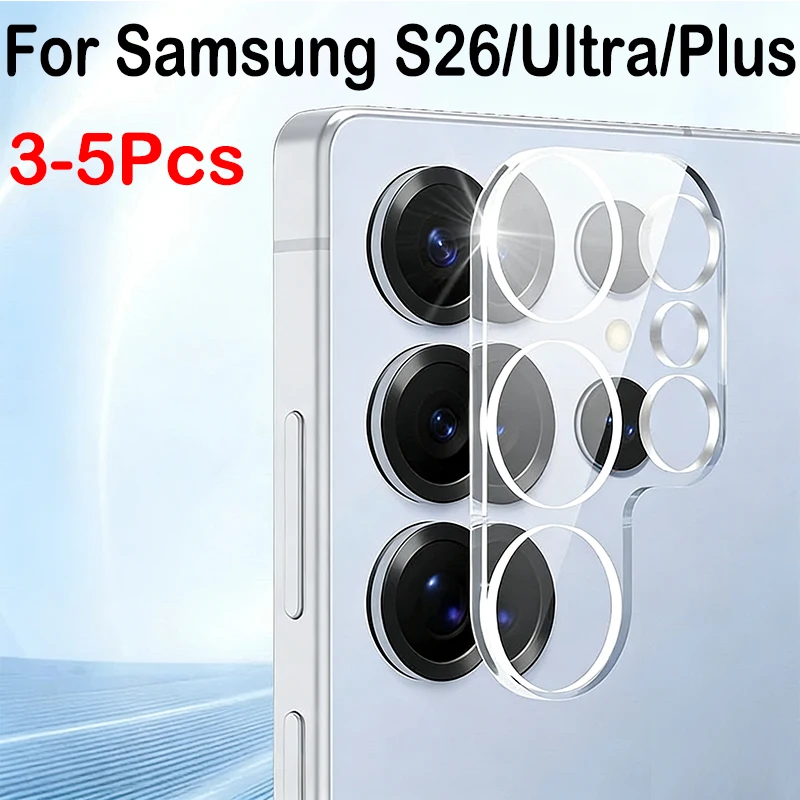 3-Pack HD Camera Lens Tempered Glass Protector - Anti-Scratch Rear Lens Cover Film