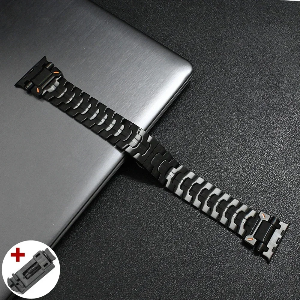 Elegant Titanium Stainless Steel Watch Bracelet - Luxury Color Band