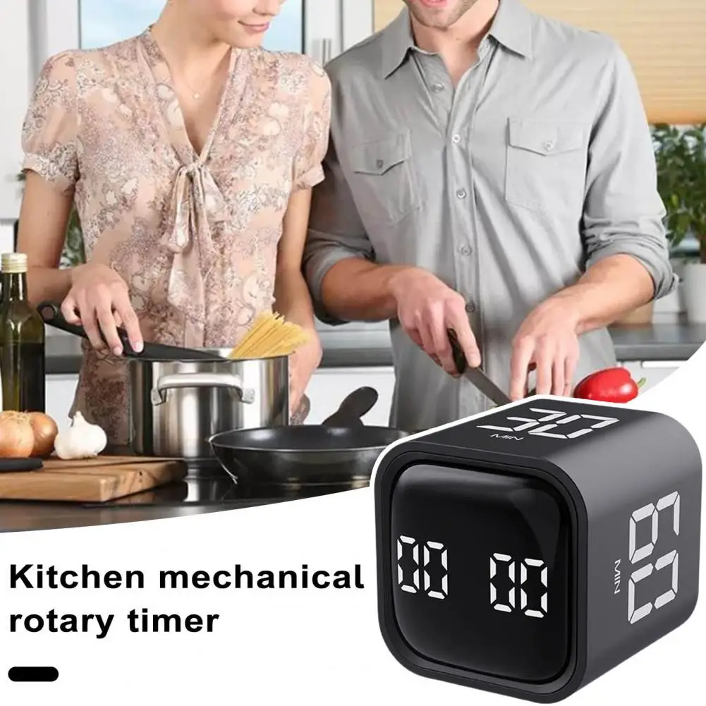 

Desktop Digital Timer Digital Timer with Gravity Sensor Led Display for Time Management Cooking Study 4 Preset for Productivity
