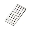 Stainless Steel Credit Card Holder Hollow Out Porous Minimalist Wallet Craft Coin Purse Portable Suitable for Wallet Clips Books 4