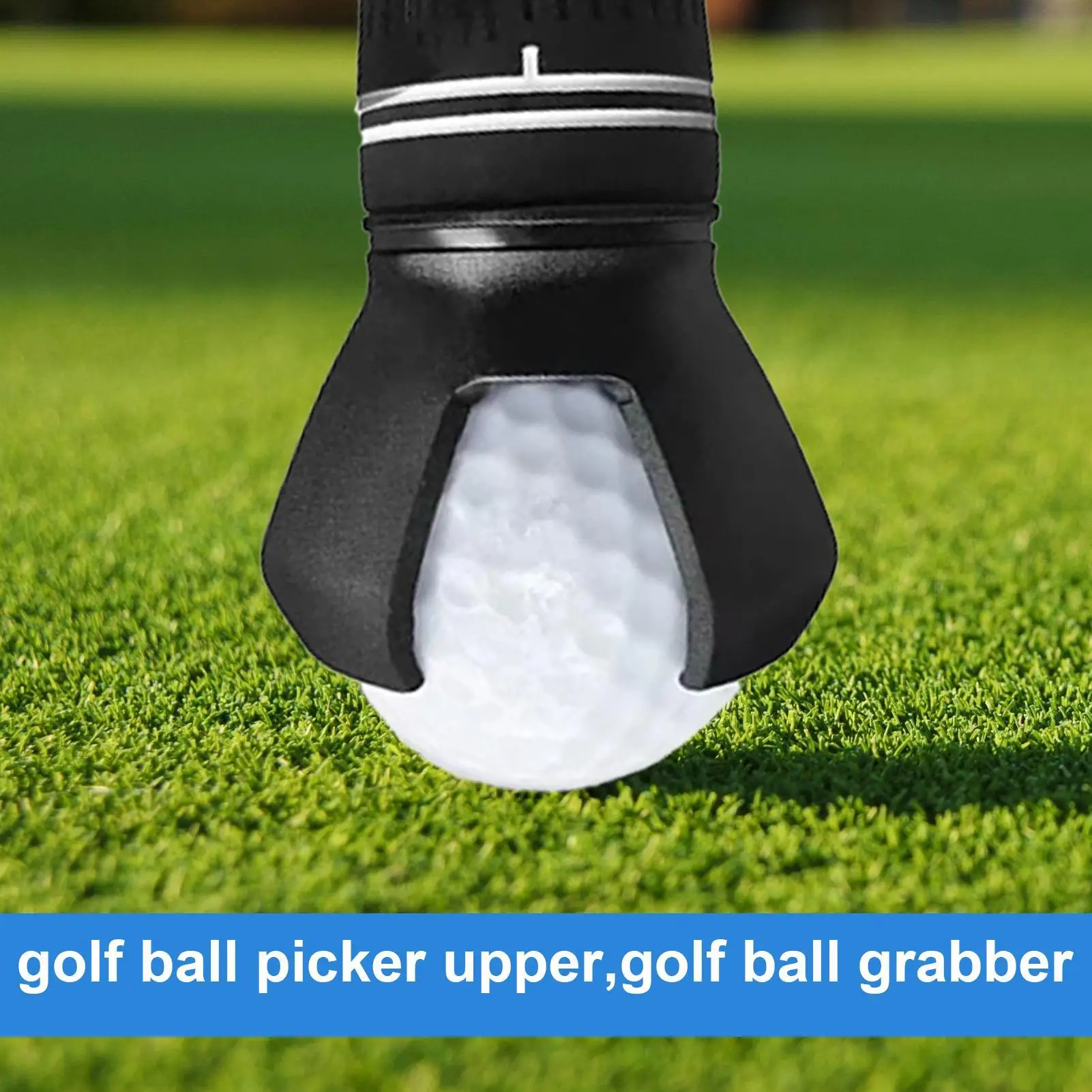 NEW 1Pcs Golf Ball Pick Up Clip Tools Retriever Durable Back And Knee Saver Claw Grabber Screw-On Putter Tool Kit Golfer Grip