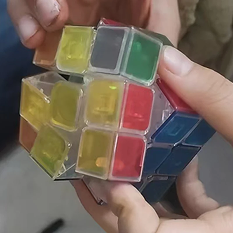 Crystal Clear 3x3x3 Speed Cube Puzzle Toy
