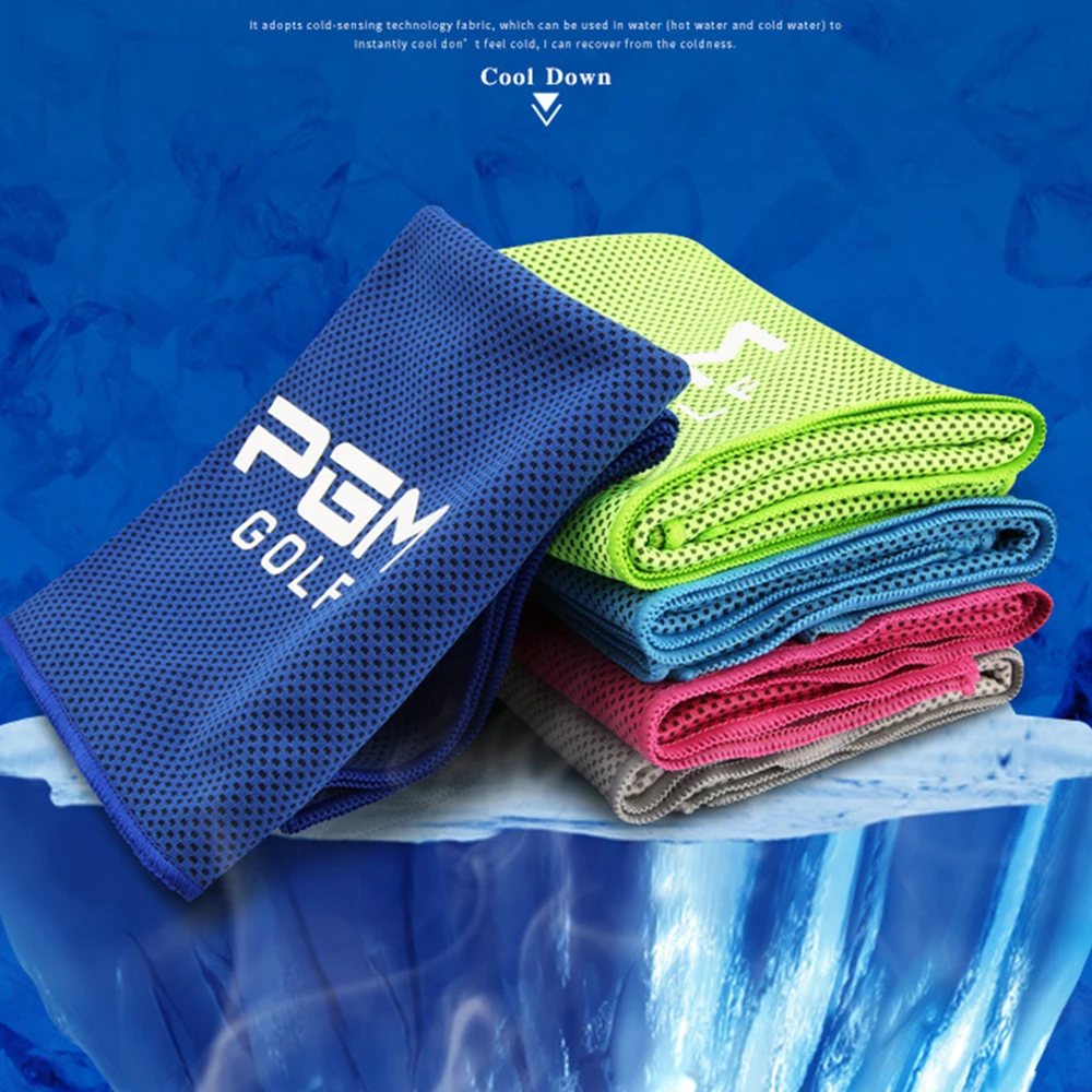 PGM Schnell trocknendes Baumwoll-Sport-Schweißtuch, schnelle Kühlung, Ice Face, Golftuch, sofort kühlende Handtücher, Strand, Sommer, ZP010 – Detail 10