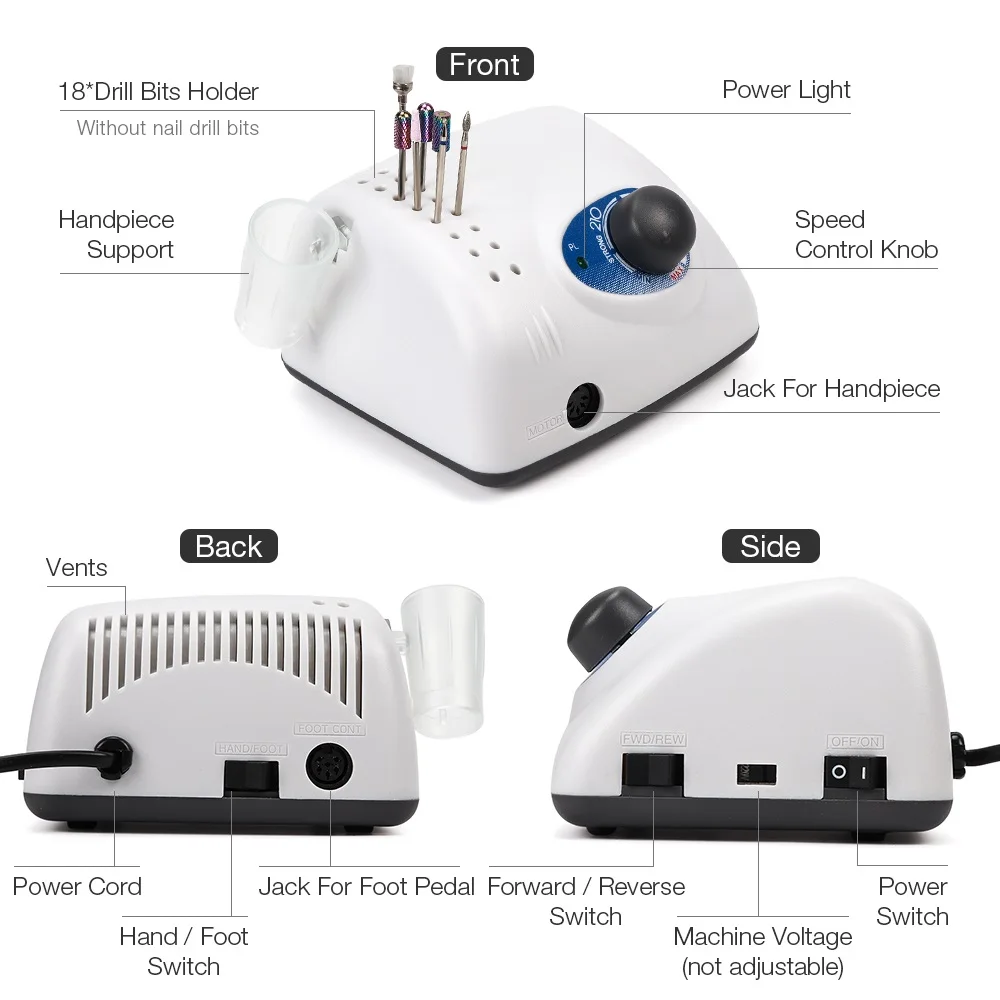 Форвард и реверс в аппарате для маникюра схема