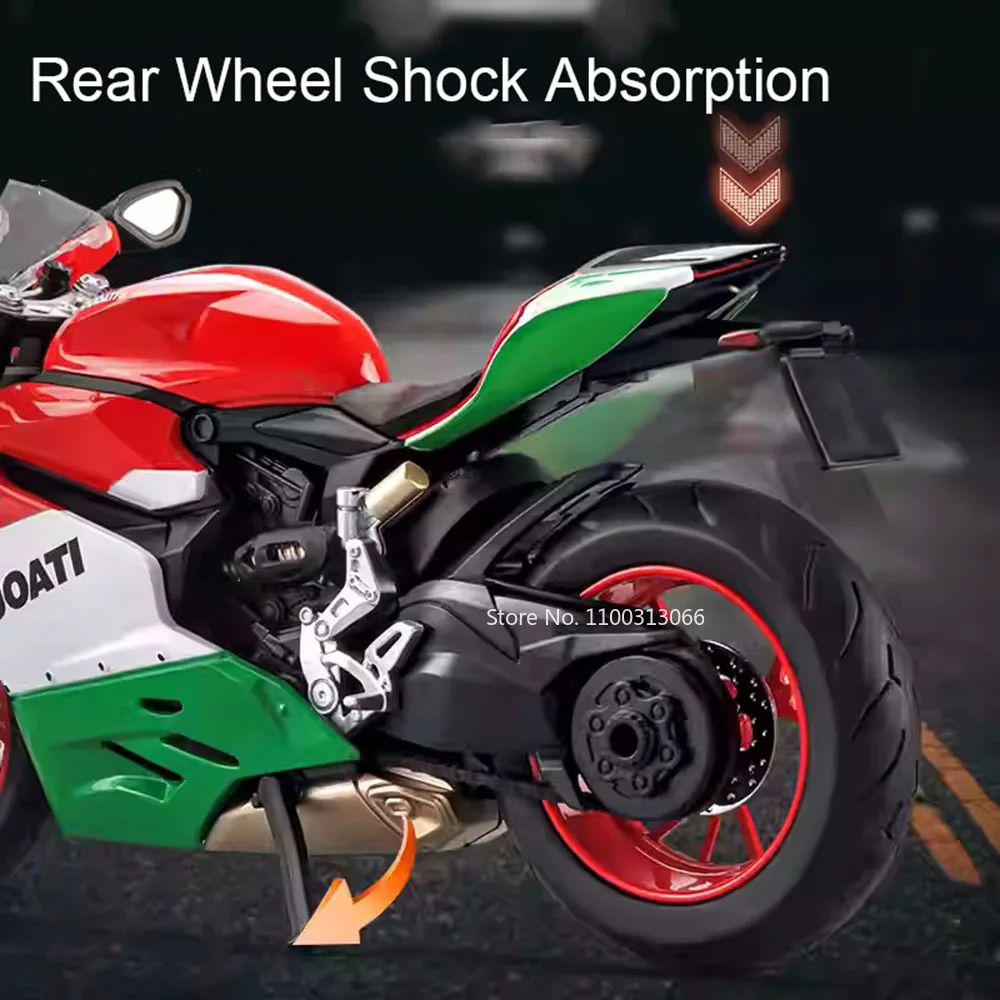 1:12 1199 نسيم الربيع 250 ريال نماذج الدراجات النارية سيارات سبيكة دييكاست اللعب عجلة الموسيقى الخفيفة تحولت الدراجات النارية مركبة هدايا الاطفال