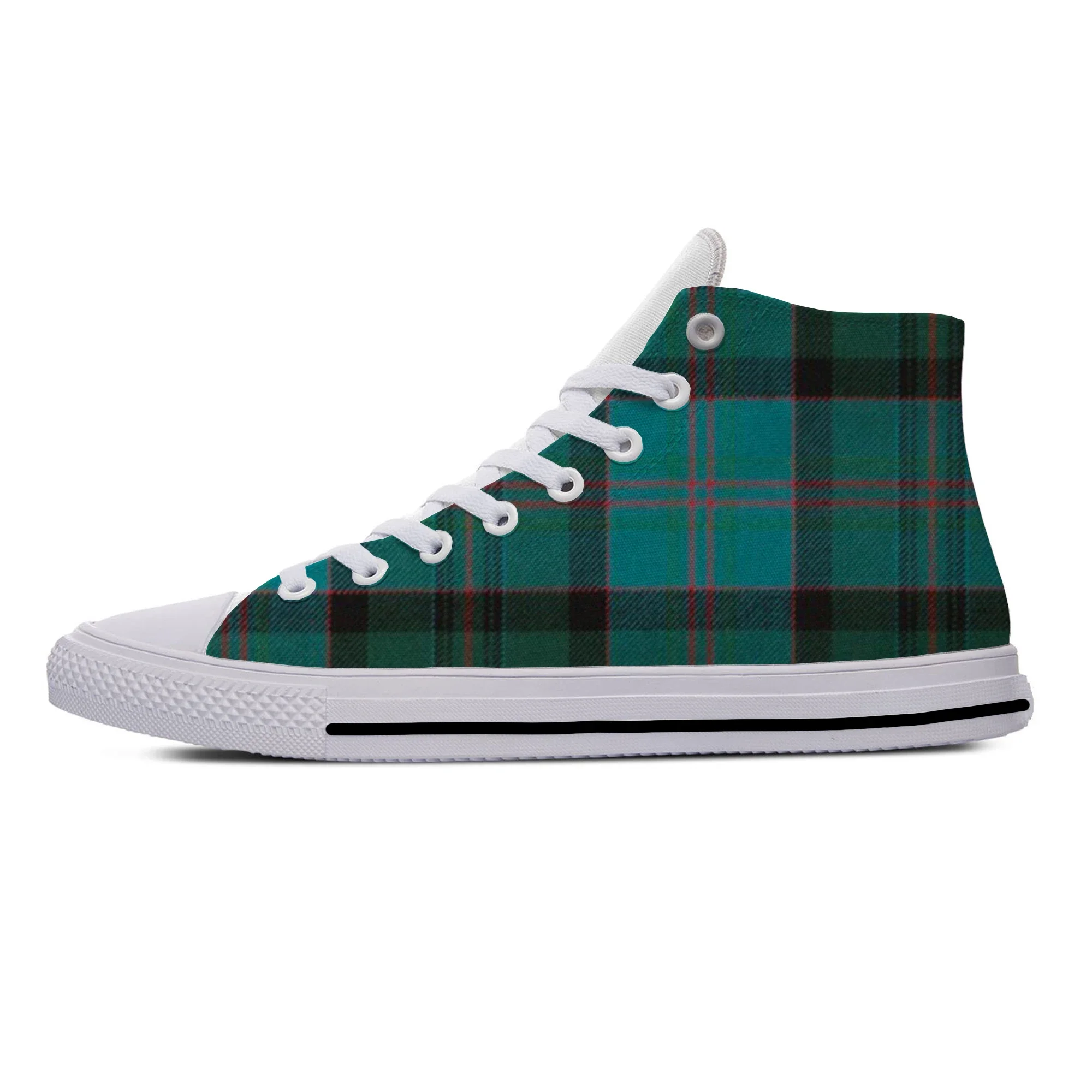 Summer The Farrell Clan of Ireland Tartan Fashion Casual Shoes High Top Lightweight Board Shoes Breathable Men Women Sneakers