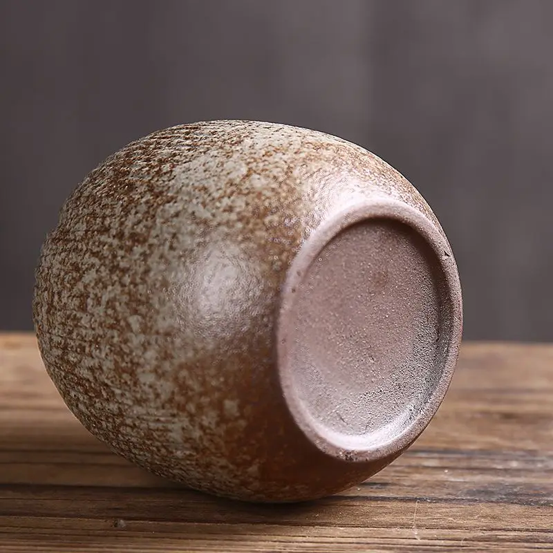 Creative Ceramic Handmade Desktop Decoration Ceramic Small Flower Vase Home Retro Hydroponic Vase Japanese Style Zen Vase LF328 5