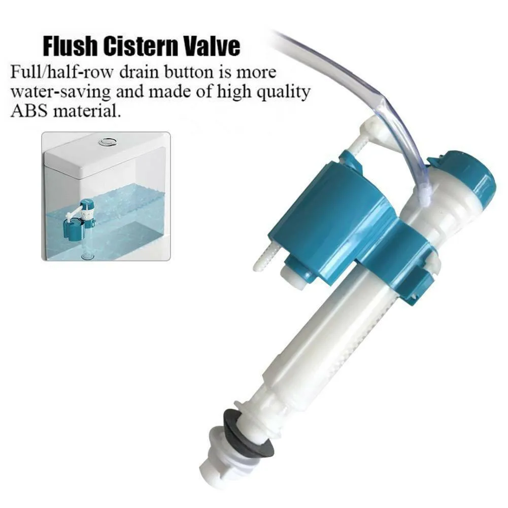 Toilet Water Tank Fittings Intake Valve Outlet Fill Valve Dual Flush Set