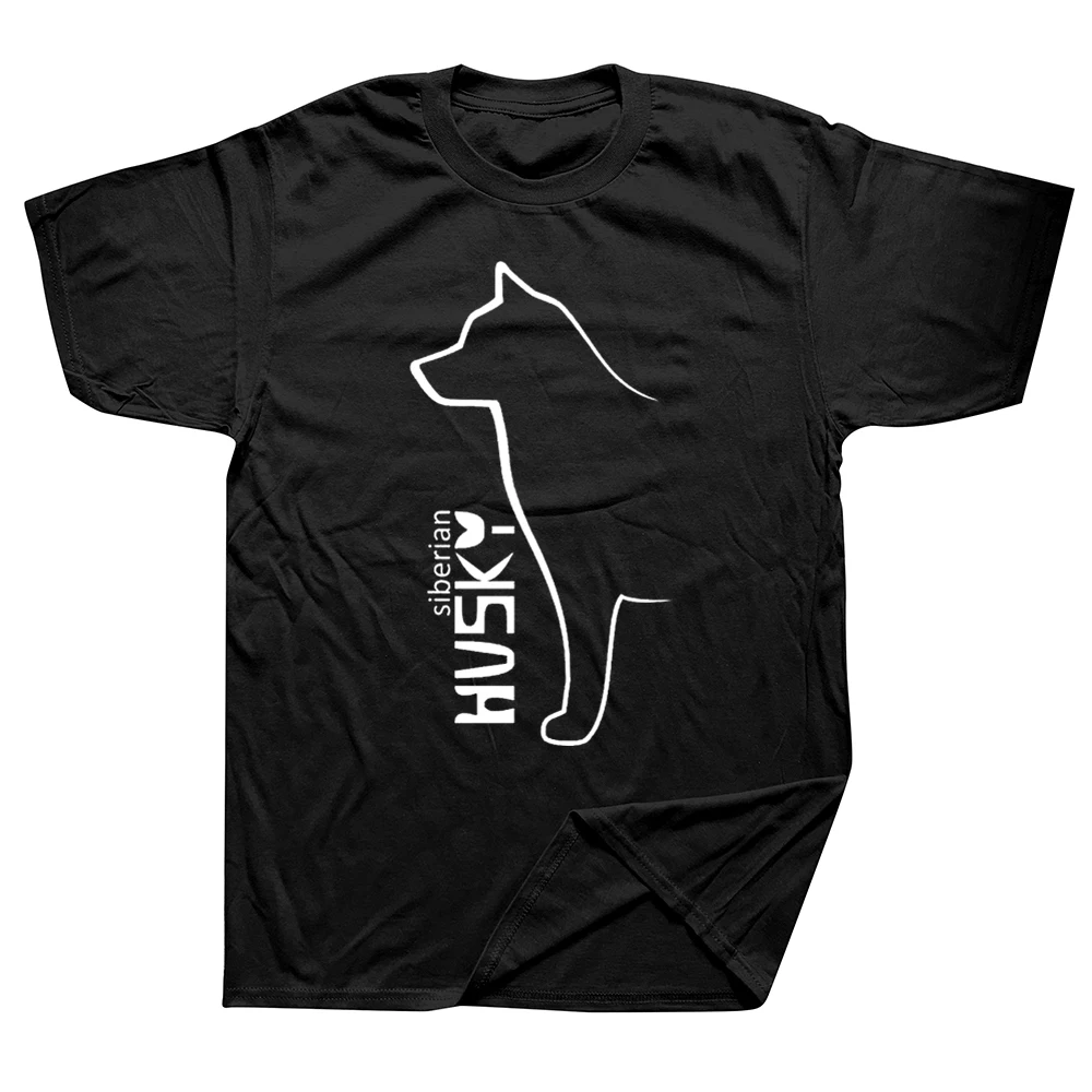 

Funny Siberian Husky Dog T Shirts Graphic Cotton Streetwear Short Sleeve O-Neck Harajuku T-shirt Mens Clothing
