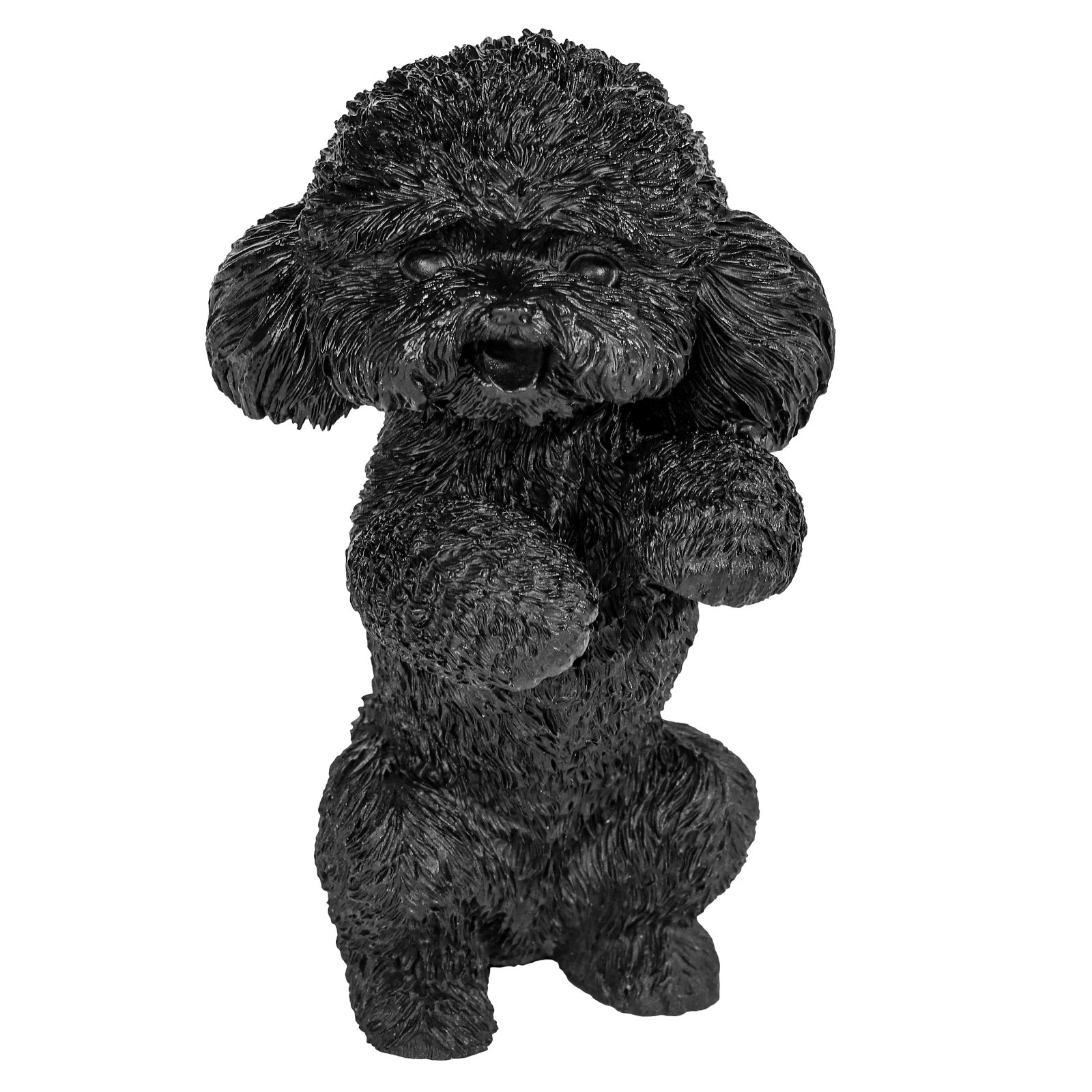 Carved Teddy Bear Black Obsidian Stone Statue Mini Cute Animal Figurine For Home Decor desk calendar creative fruit text desk calendar ins cute desktop ornaments small year calendar 2023 mini calendar wholesale