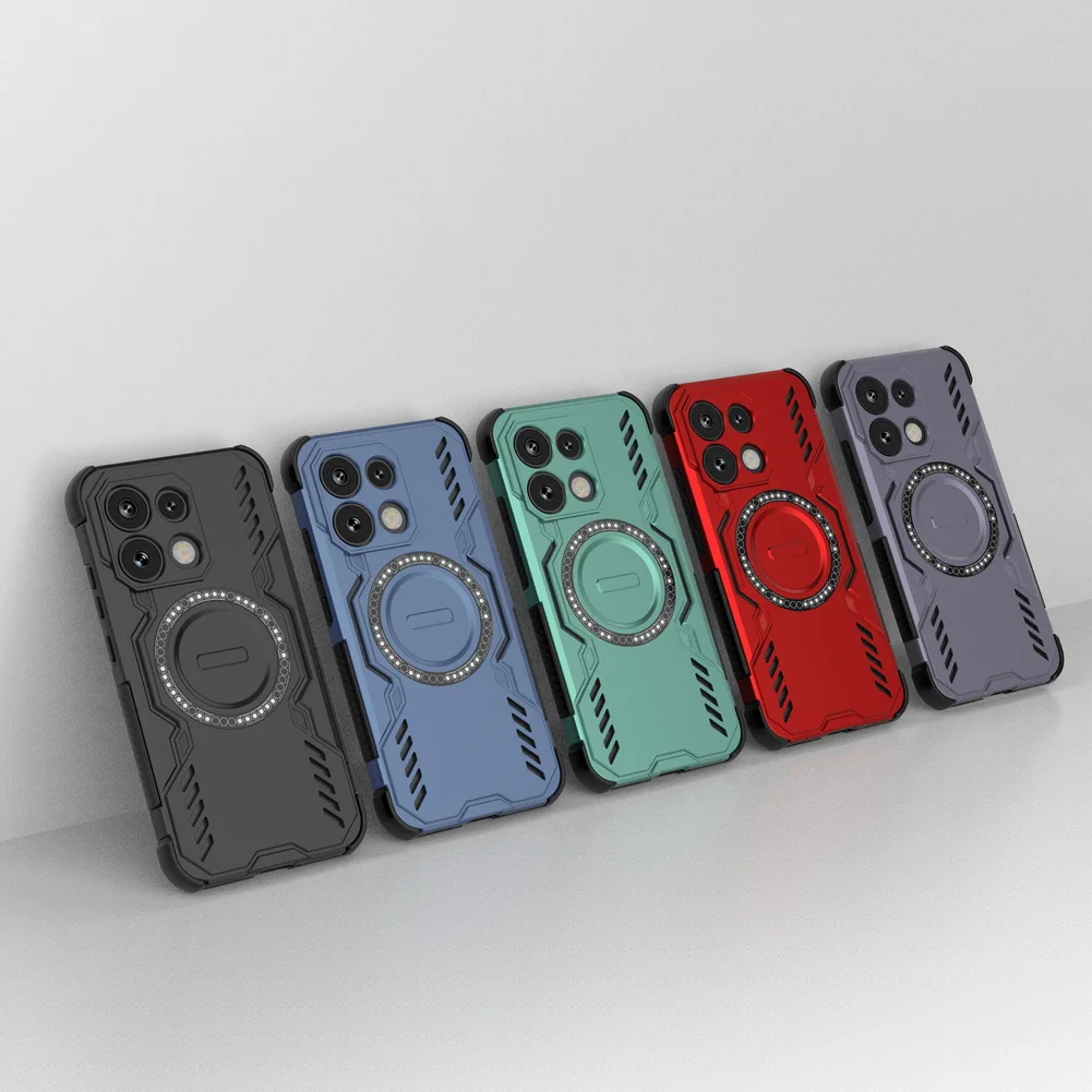 Cooling and Breathable Magnetic Ring Phone Case with Heat Dissipation