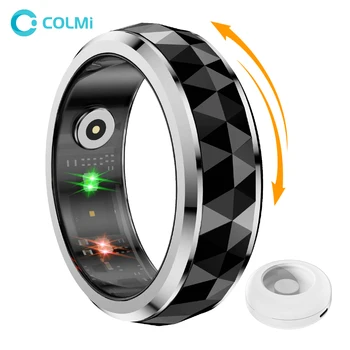 2024 COLMI R11 Smart Ring, anello per alleviare l'ansia Fidget Spinner con custodia di ricarica per uomo, monitor del sonno sanitario, impermeabile 5ATM