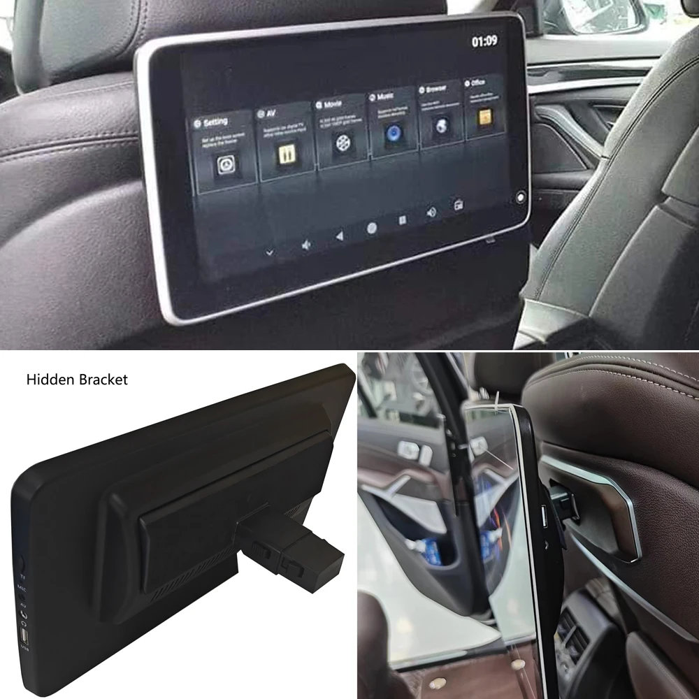 2026 NEW LCD Display Android 12.0 Headrests TV Screen Car Monitor For ...