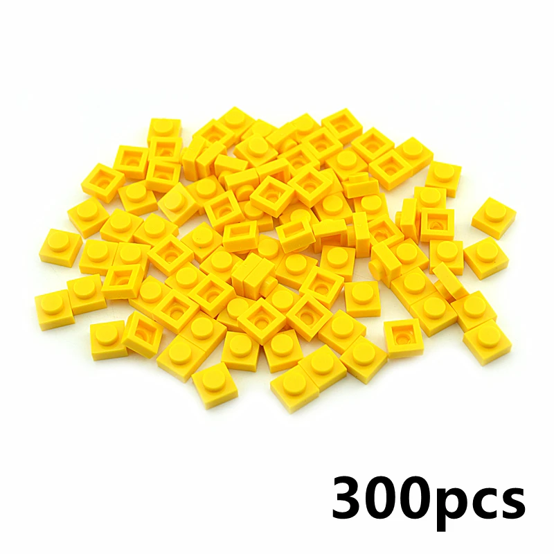 DIY Blocks Building Bricks Thin 1x1 1x2 Transparent Dots Educational Assemblage Toys Compatible With 3024 3023 For Children nesting blocks Blocks