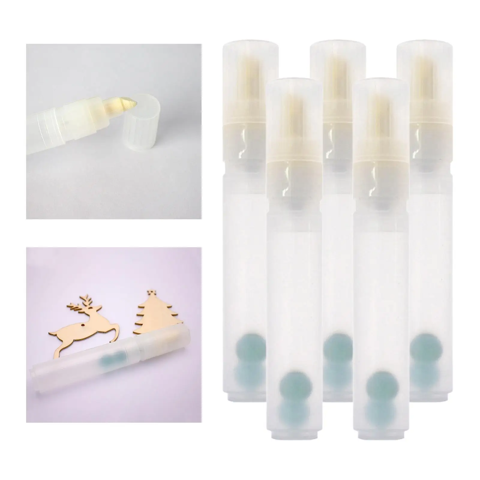 5x Empty Paint Pen Refill Cartridges Blank Tube Students Marker For