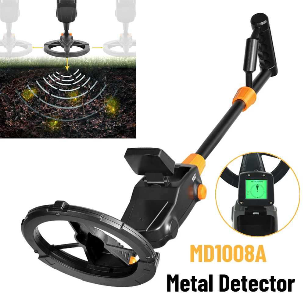 MD1008A Metal Detector Professional Handheld LCD Gold Jewelry Treasure