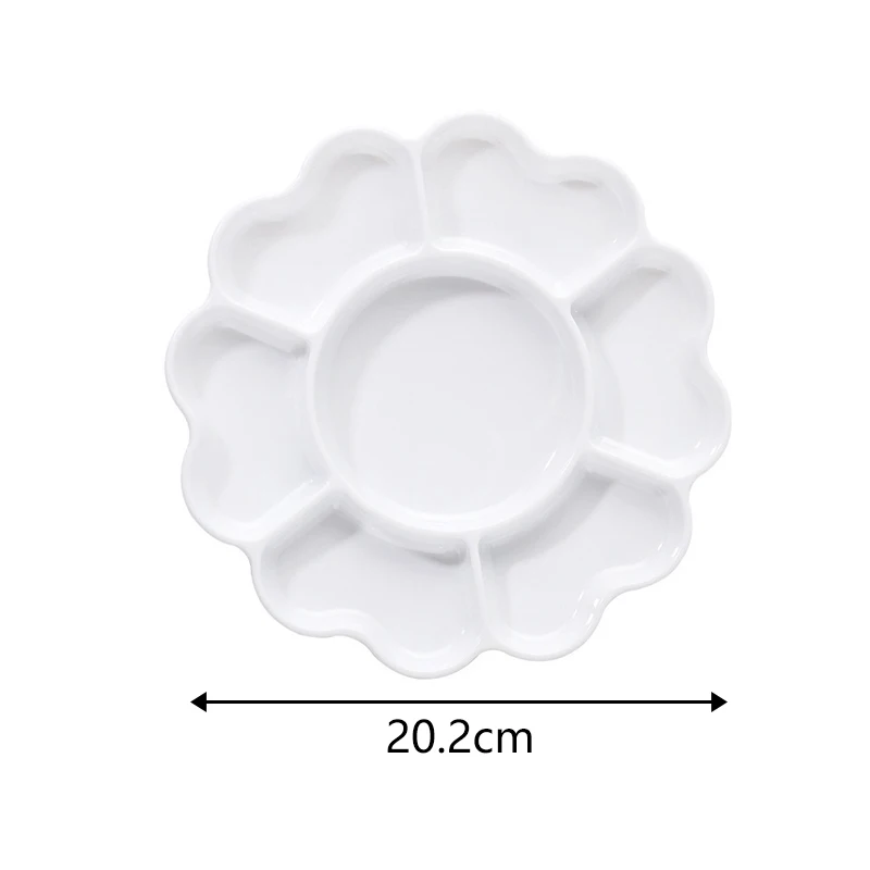 Enhanced Porcelain-Inspired Plum Blossom Petal Art Palette