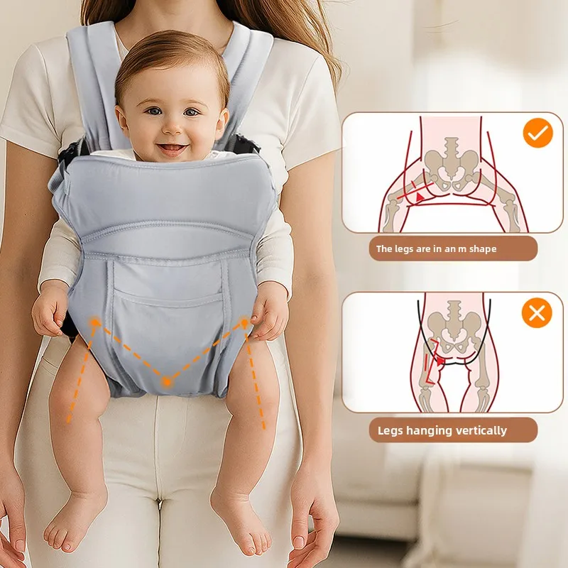 Fashion Baby Carrier Portable Ergonomic Backpacks Holder Shoulder Waist Belt Sling  Easy Adjustable Infant Outdoor Waist Stool - 3
