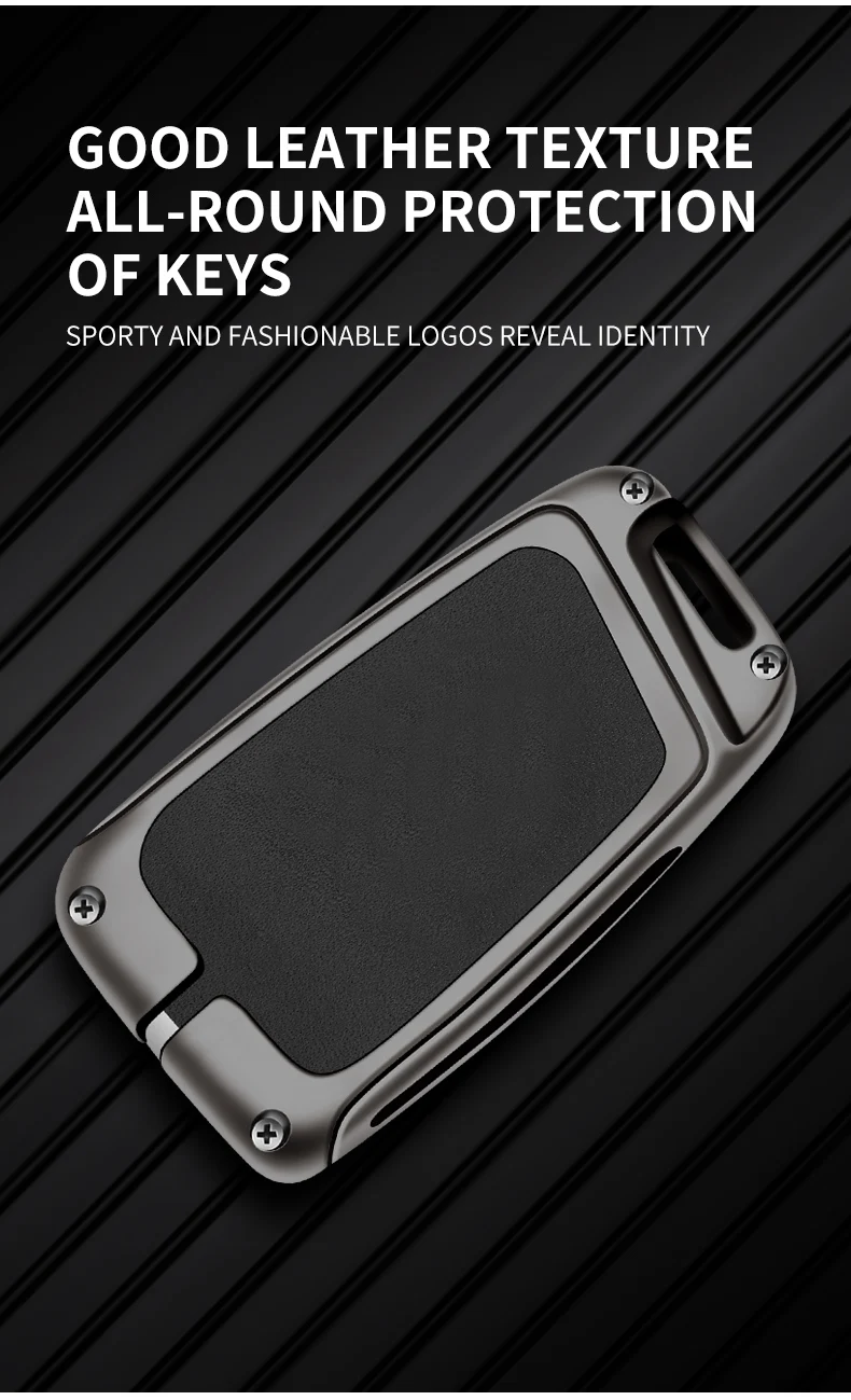 Custodia per chiave auto in pelle metallica Shell Fob per VW Volkswagen Passat B8 Magotan per Skoda Kodiaq Superb A7 per accessori per sedili - Sb54489236a6e46bcaa503b934ed894ebw