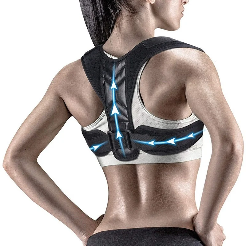 Posture corrector Back Shoulder Posture Corrector Adjustable Belt Clavicle Spine Support Reshape Body Home Office Sport Upper Back Neck Brace