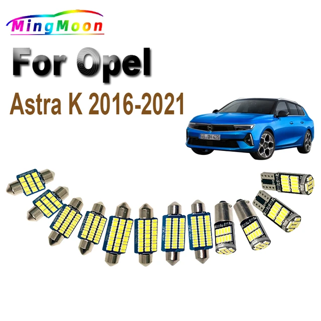 13Pcs For Vauxhall Opel Holden Astra K OPC GTC Tourer 2016 2017 2018 2019  2020 2021 LED Interior Dome Map Sun Visor Light Kit - AliExpress