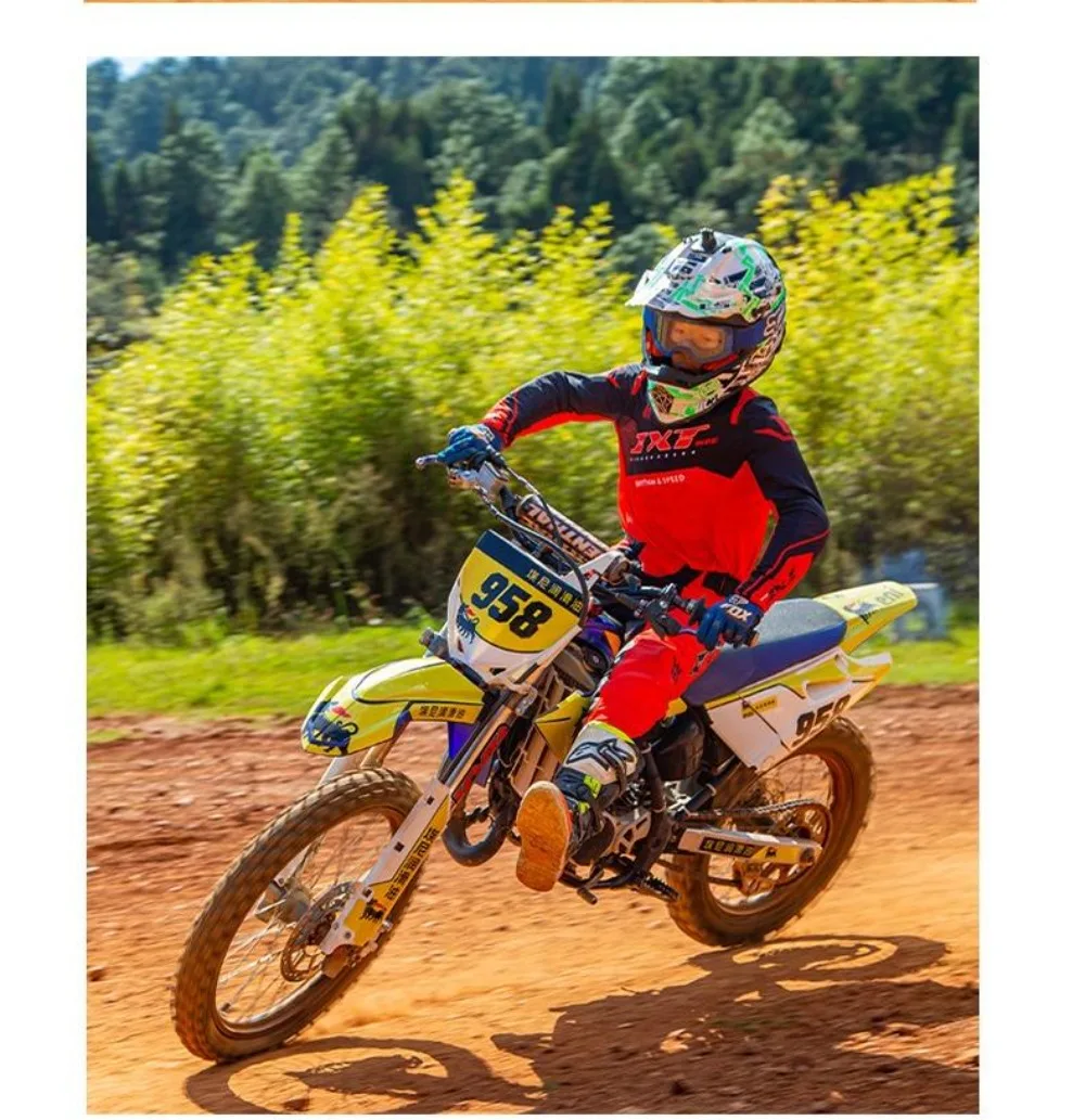 New Motocross Gear Set Dirt Bike MX Kit Off Road Race Wear ATV Combo Moto Suit f&uuml;r Kinder Boys Girls